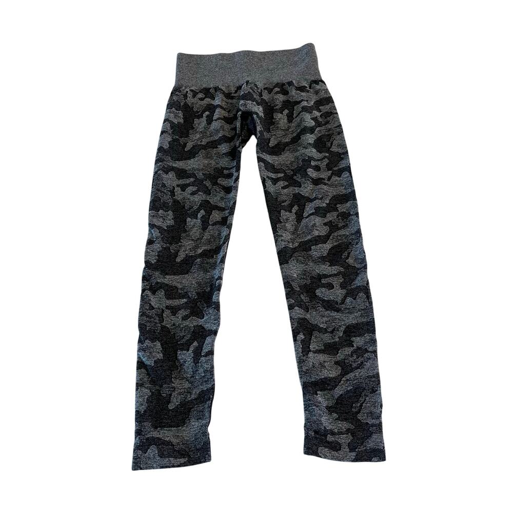 NVGTN Camo Black‎ and Gray Workout Leggings Size Small - Picture 3 of 8